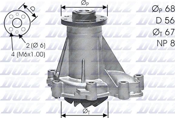DOLZ M176 - Vodena pumpa www.molydon.hr