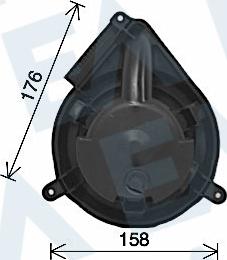 EACLIMA 42A50045 - Elektromotor, ventilator kabine/unutrasnjeg prostora www.molydon.hr