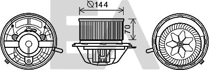 EACLIMA 42A50005 - Elektromotor, ventilator kabine/unutrasnjeg prostora www.molydon.hr