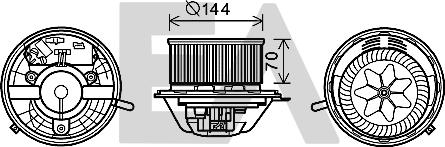EACLIMA 42A50006 - Elektromotor, ventilator kabine/unutrasnjeg prostora www.molydon.hr