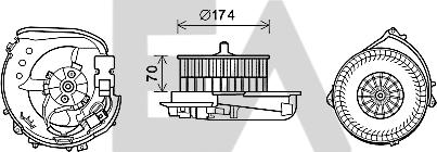 EACLIMA 42A50016 - Elektromotor, ventilator kabine/unutrasnjeg prostora www.molydon.hr