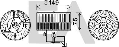 EACLIMA 42A50013 - Elektromotor, ventilator kabine/unutrasnjeg prostora www.molydon.hr