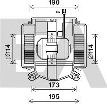EACLIMA 42A50039 - Elektromotor, ventilator kabine/unutrasnjeg prostora www.molydon.hr