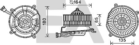 EACLIMA 42A50033 - Elektromotor, ventilator kabine/unutrasnjeg prostora www.molydon.hr