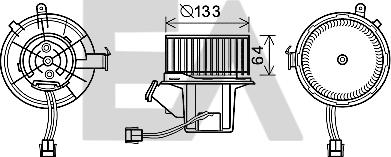 EACLIMA 42A50024 - Elektromotor, ventilator kabine/unutrasnjeg prostora www.molydon.hr