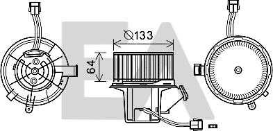 EACLIMA 42A50028 - Elektromotor, ventilator kabine/unutrasnjeg prostora www.molydon.hr