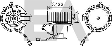 EACLIMA 42A50023 - Elektromotor, ventilator kabine/unutrasnjeg prostora www.molydon.hr