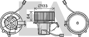EACLIMA 42A50022 - Elektromotor, ventilator kabine/unutrasnjeg prostora www.molydon.hr