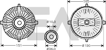 EACLIMA 35C50D06 - Rotor ventilatora, hladjenje motora www.molydon.hr