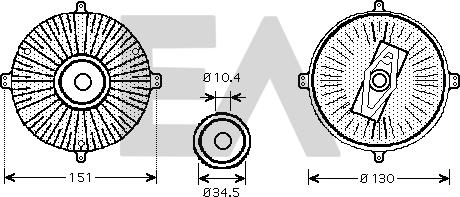 EACLIMA 35C50D13 - Rotor ventilatora, hladjenje motora www.molydon.hr