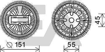 EACLIMA 35C50D24 - Rotor ventilatora, hladjenje motora www.molydon.hr