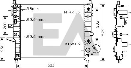 EACLIMA 31R50149 - Hladnjak, hladjenje motora www.molydon.hr