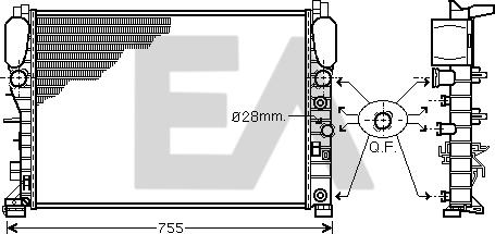 EACLIMA 31R50168 - Hladnjak, hladjenje motora www.molydon.hr