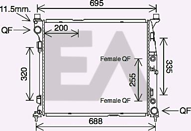 EACLIMA 31R50106 - Hladnjak, hladjenje motora www.molydon.hr