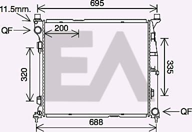 EACLIMA 31R50107 - Hladnjak, hladjenje motora www.molydon.hr