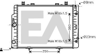 EACLIMA 31R50119 - Hladnjak, hladjenje motora www.molydon.hr