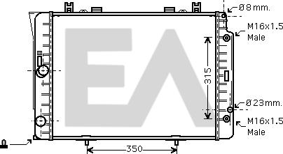 EACLIMA 31R50122 - Hladnjak, hladjenje motora www.molydon.hr