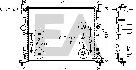 EACLIMA 31R50178 - Hladnjak, hladjenje motora www.molydon.hr