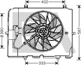 EACLIMA 33V50002 - Ventilator, hladjenje motora www.molydon.hr