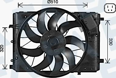EACLIMA 33V50025 - Ventilator, hladjenje motora www.molydon.hr