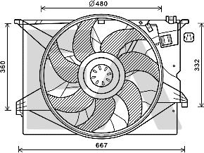 EACLIMA 33V50020 - Ventilator, hladjenje motora www.molydon.hr