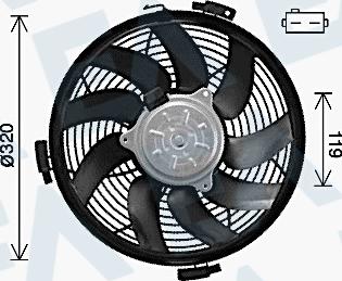 EACLIMA 33V50023 - Ventilator, hladjenje motora www.molydon.hr