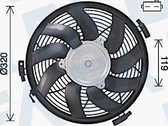 EACLIMA 33V50022 - Ventilator, hladjenje motora www.molydon.hr