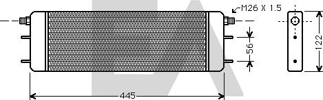 EACLIMA 37G50003 - Uljni hladnjak, ulje za motor www.molydon.hr