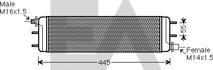 EACLIMA 37G50019 - Uljni hladnjak, ulje za motor www.molydon.hr