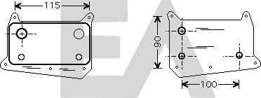 EACLIMA 37G50010 - Uljni hladnjak, ulje za motor www.molydon.hr
