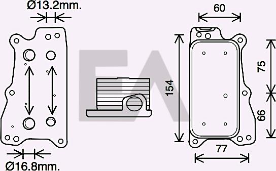 EACLIMA 37G50033 - Uljni hladnjak, ulje za motor www.molydon.hr