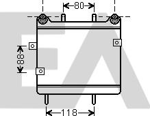 EACLIMA 37G50020 - Uljni hladnjak, ulje za motor www.molydon.hr