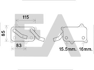 EACLIMA 37G50028 - Uljni hladnjak, ulje za motor www.molydon.hr