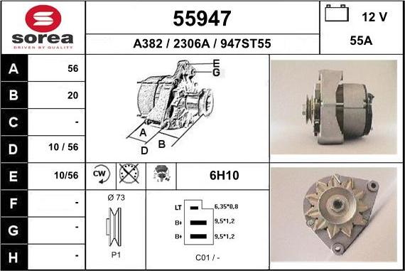 EAI 55947 - Alternator www.molydon.hr