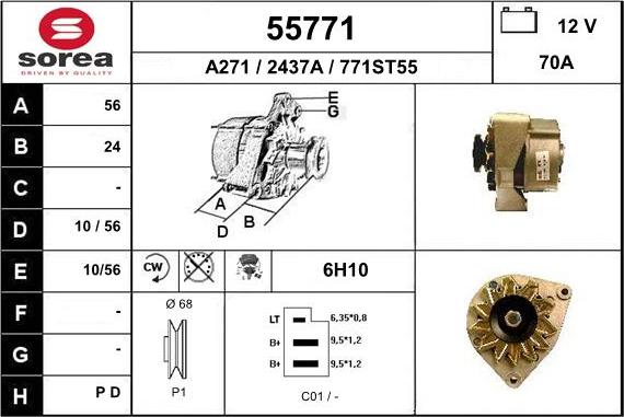 EAI 55771 - Alternator www.molydon.hr