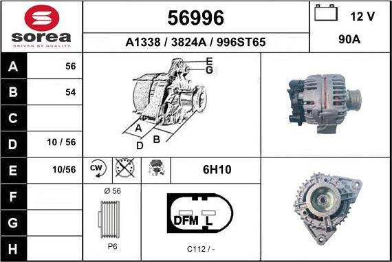 EAI 56996 - Alternator www.molydon.hr