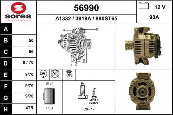 EAI 56990 - Alternator www.molydon.hr
