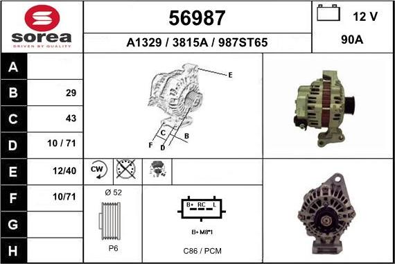 EAI 56987 - Alternator www.molydon.hr