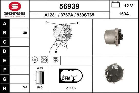 EAI 56939 - Alternator www.molydon.hr