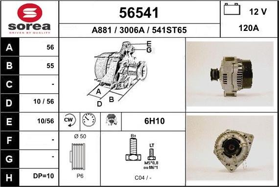EAI 56541 - Alternator www.molydon.hr
