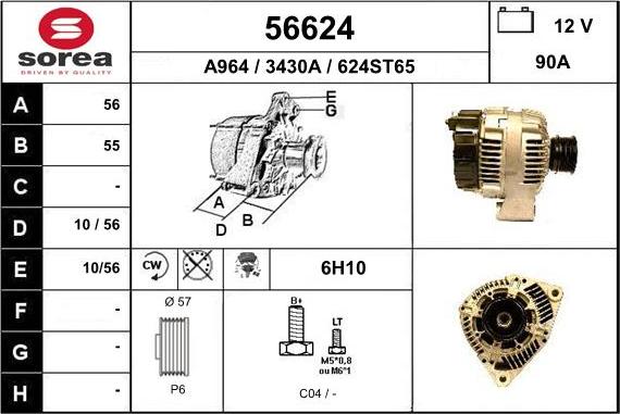 EAI 56624 - Alternator www.molydon.hr