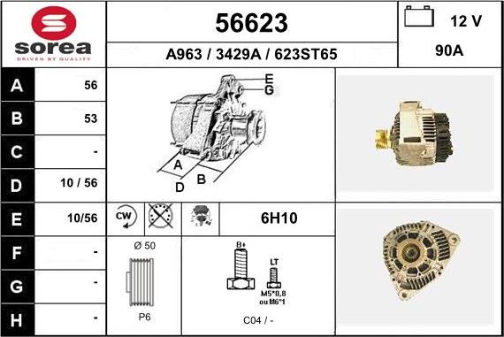 EAI 56623 - Alternator www.molydon.hr
