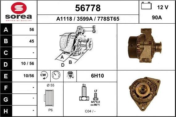 EAI 56778 - Alternator www.molydon.hr