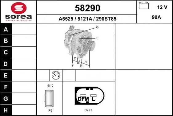 EAI 58290 - Alternator www.molydon.hr