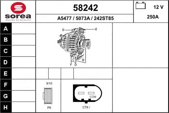 EAI 58242 - Alternator www.molydon.hr