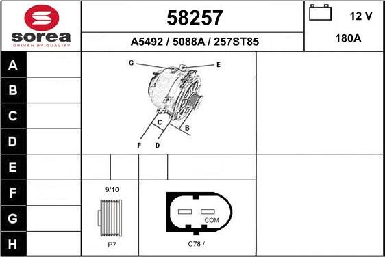 EAI 58257 - Alternator www.molydon.hr