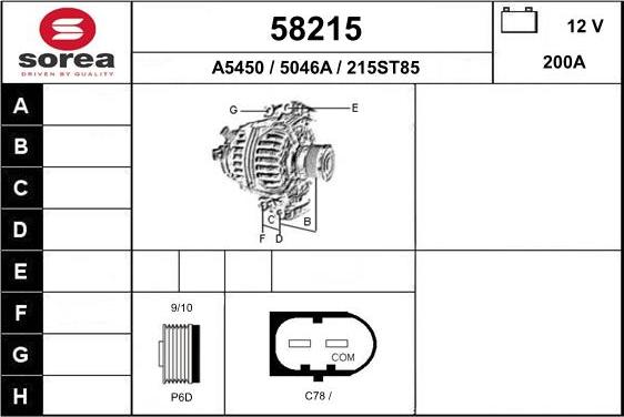 EAI 58215 - Alternator www.molydon.hr