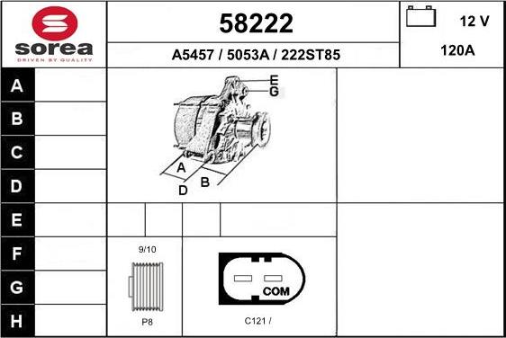 EAI 58222 - Alternator www.molydon.hr