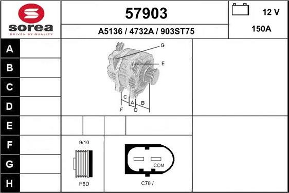 EAI 57903 - Alternator www.molydon.hr