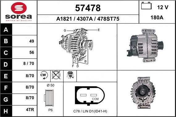 EAI 57478 - Alternator www.molydon.hr
